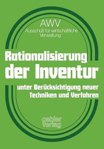 Cover image for Rationalisierung Der Inventur Unter Berucksichtigung Neuer Techniken Und Verfahren