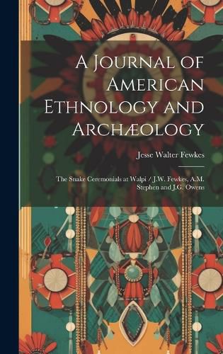 Cover image for A Journal of American Ethnology and Archaeology