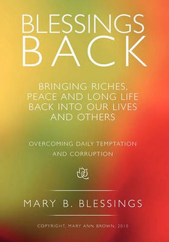 Cover image for Blessings Back