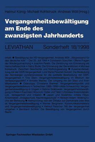 Cover image for Vergangenheitsbewaltigung Am Ende Des Zwanzigsten Jahrhunderts