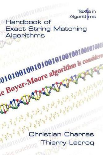 Cover image for Handbook of Exact String Matching Algorithms