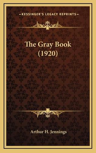 Cover image for The Gray Book (1920)