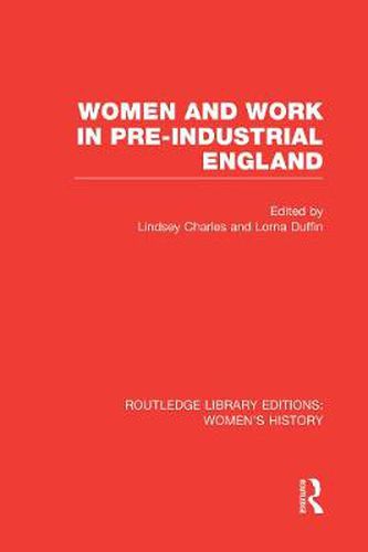 Cover image for Women and Work in Pre-industrial England