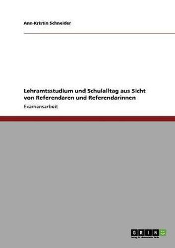 Cover image for Lehramtsstudium und Schulalltag aus Sicht von Referendaren und Referendarinnen