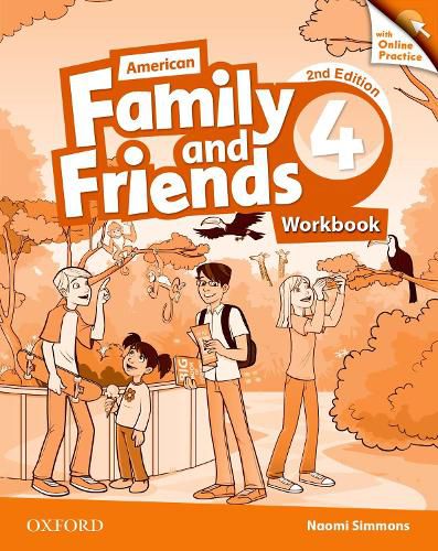 Cover image for American Family and Friends: Level Four: Workbook with Online Practice: Supporting all teachers, developing every child