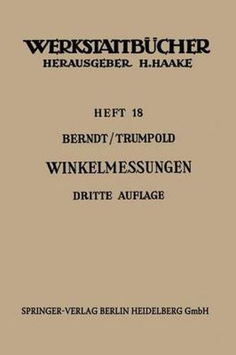 Cover image for Technische Winkelmessungen