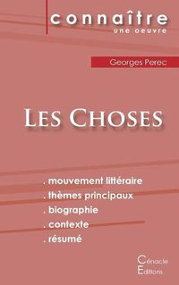 Cover image for Fiche de lecture Les Choses de Georges Perec (Analyse litteraire de reference et resume complet)