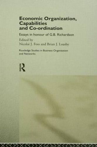 Cover image for Economic Organization, Capabilities and Coordination