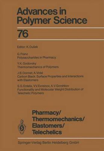 Cover image for Pharmacy/Thermomechanics/Elastomers/Telechelics