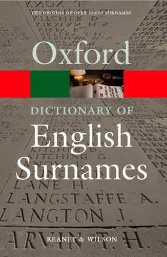 Cover image for A Dictionary of English Surnames