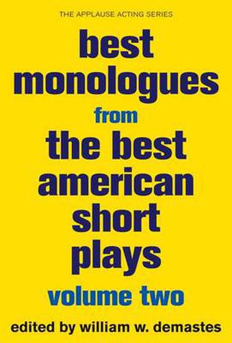 Cover image for Best Monologues from The Best American Short Plays