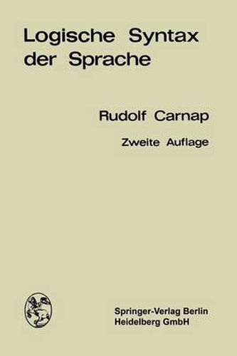 Logische Syntax Der Sprache