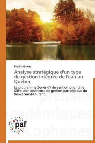 Cover image for Analyse Strategique d'Un Type de Gestion Integree de l'Eau Au Quebec