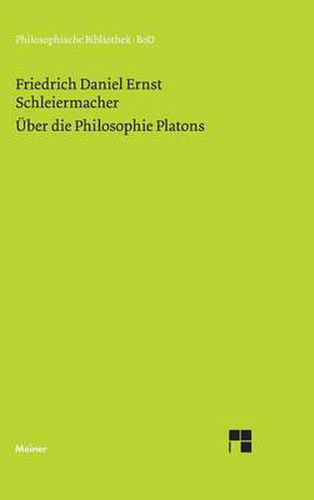 UEber die Philosophie Platons