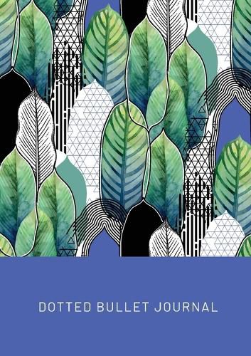 Cover image for Geometric Leaves - Dotted Bullet Journal: Medium A5 - 5.83X8.27