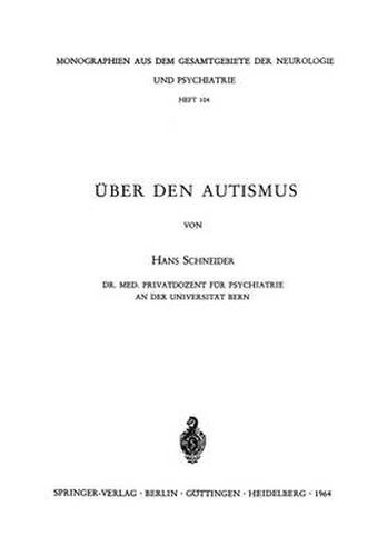 Cover image for UEber Den Autismus