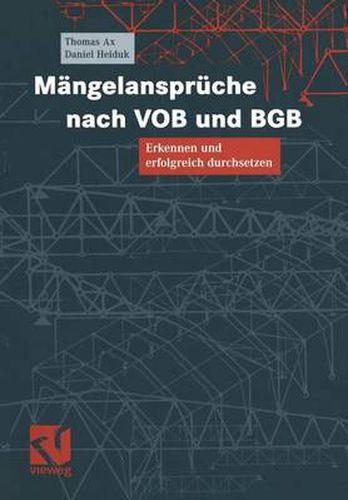 Cover image for Mangelanspruche Nach Vob Und Bgb: Erkennen Und Erfolgreich Durchsetzen