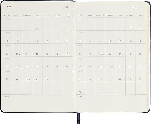Sapphire Hardcover Pocket Daily 2026 Moleskine Diary