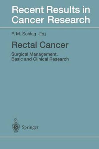 Cover image for Rectal Cancer: Surgical Management, Basic and Clinical Research