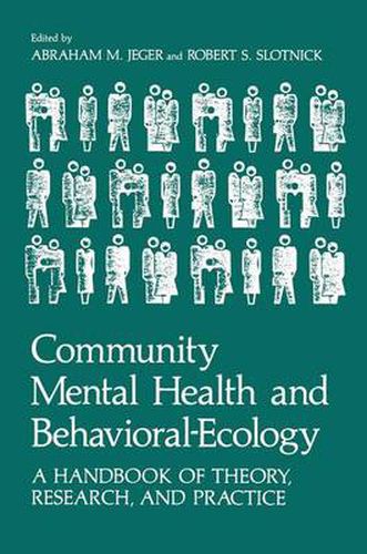 Cover image for Community Mental Health and Behavioral-Ecology: A Handbook of Theory, Research, and Practice
