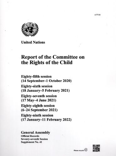 Report of the Committee on the Rights of the Child: Seventy-seventh Session