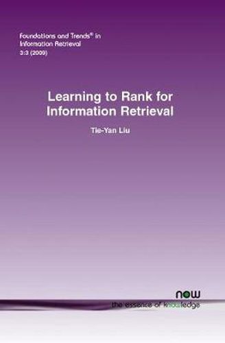 Cover image for Learning to Rank for Information Retrieval