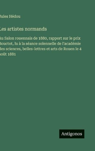 Cover image for Les artistes normands