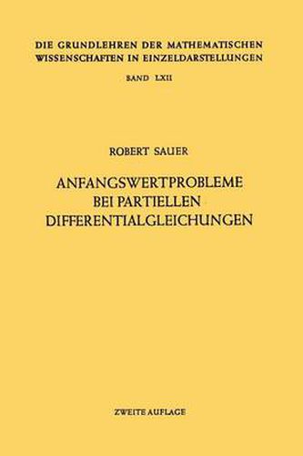 Cover image for Anfangswertprobleme Bei Partiellen Differentialgleichungen