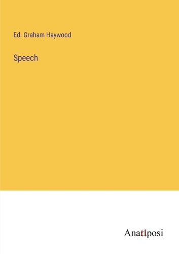 Cover image for Speech