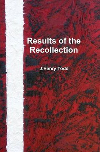 Cover image for Results of the Recollection