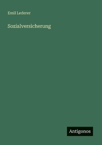 Cover image for Sozialversicherung