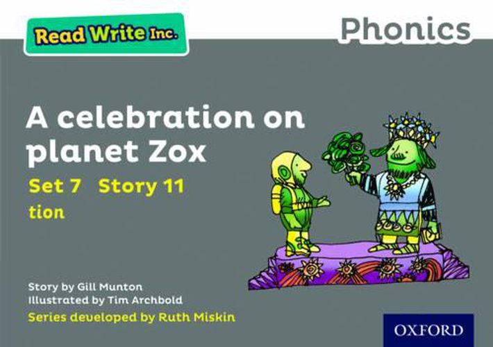 Cover image for Read Write Inc. Phonics: Grey Set 7 Storybook 11 A Celebration on Planet Zox