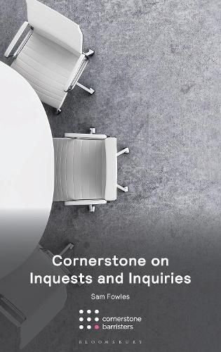 Cover image for Cornerstone on Inquests and Inquiries