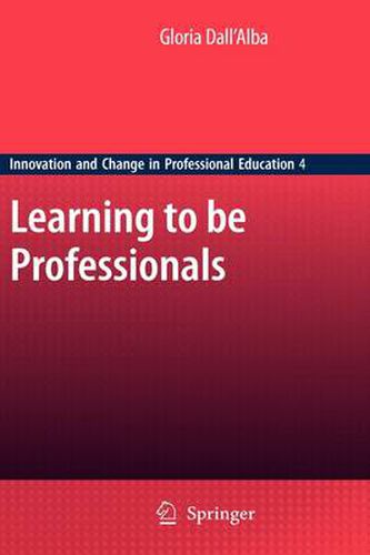 Cover image for Learning to be Professionals