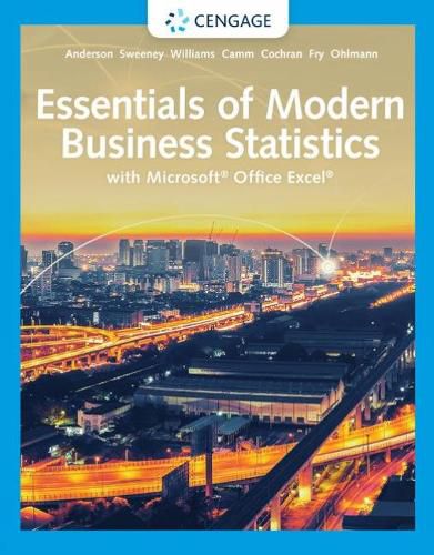 Essentials of Modern Business Statistics with Microsoft (R) Excel (R)