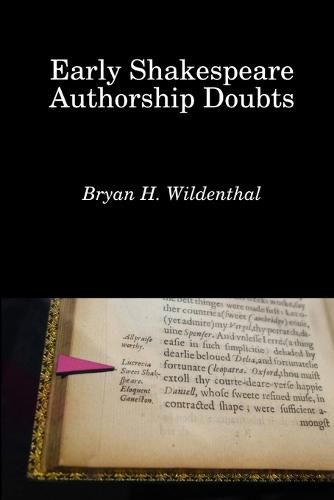 Cover image for Early Shakespeare Authorship Doubts