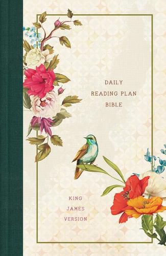 Cover image for The Daily Reading Plan Bible [Nightingale]: The King James Version in 365 Segments Plus Devotions Highlighting God's Promises