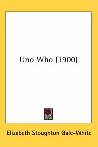 Cover image for Uno Who (1900)