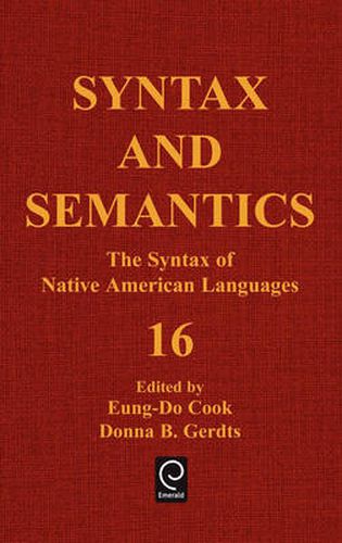 Cover image for The Syntax of Native American Languages