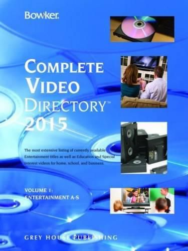 Cover image for Bowker's Complete Video Directory, 2015: 4 Volume Set