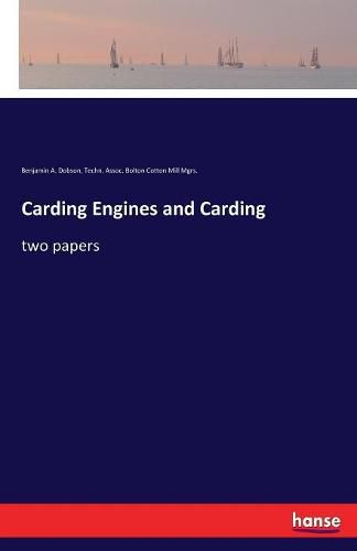 Cover image for Carding Engines and Carding: two papers