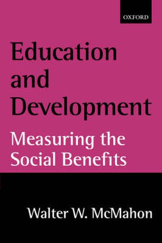 Cover image for Education and Development: Measuring the Social Benefits