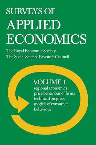 Cover image for Surveys of Applied Economics: Volume 1: Surveys I-IV