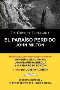 Cover image for El Paraiso Perdido de John Milton, Coleccion La Critica Literaria Por El Celebre Critico Literario Juan Bautista Bergua, Ediciones Ibericas