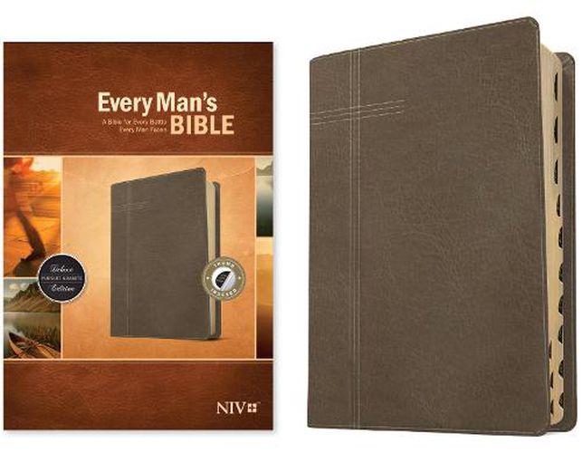 NIV Every Man's Bible, LeatherLike, Pursuit Granite, Indexed
