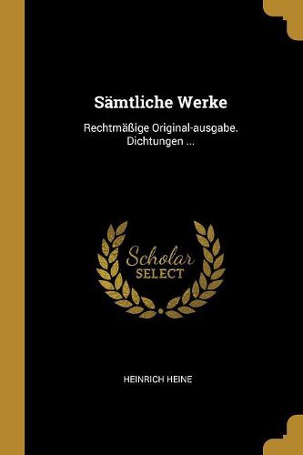 Cover image for Saemtliche Werke
