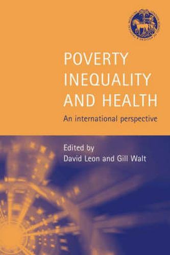 Cover image for Poverty, Inequality and Health: An International Perspective