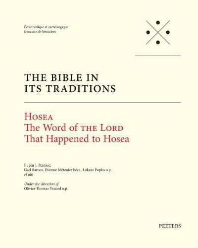 Cover image for Hosea: The Word of the Lord that Happened to Hosea