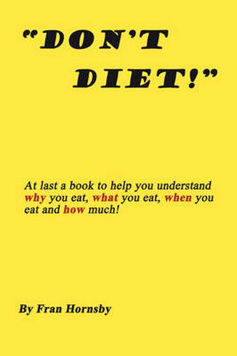 Cover image for Don't Diet