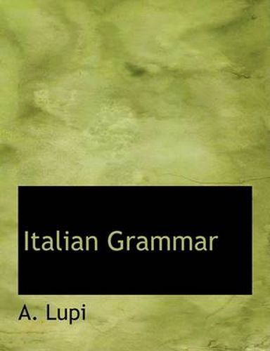 Cover image for Italian Grammar